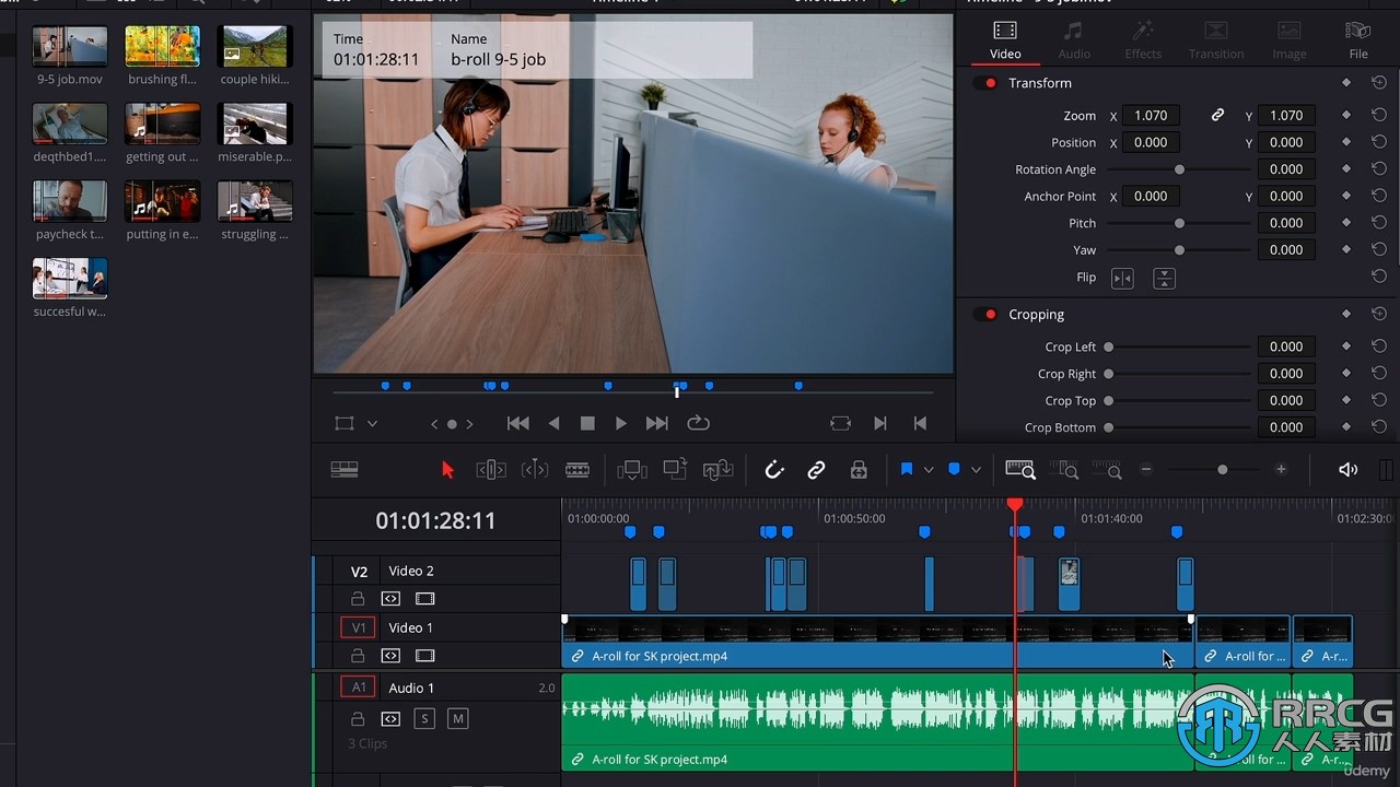 Davinci Resolve 18视频编辑初学者入门指南视频教程