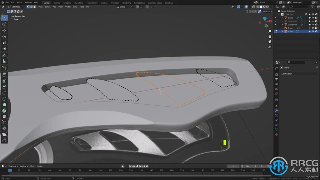 Blender工具刀完整实例制作工作流程视频教程