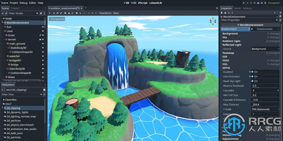 Godot 4.0版正式发布 新增Vulkan渲染后端以及体积雾化系统等功能