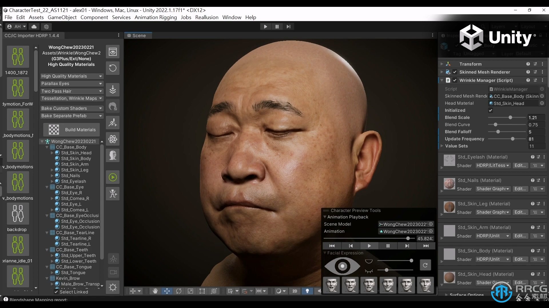 Reallusion发布了Character Creator 4.2版 新增动态皱纹系统