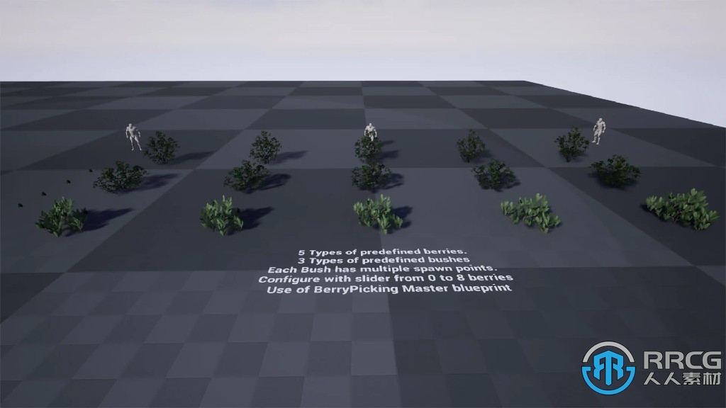 交互式树叶植物拾取系统蓝图Unreal Engine游戏素材资源