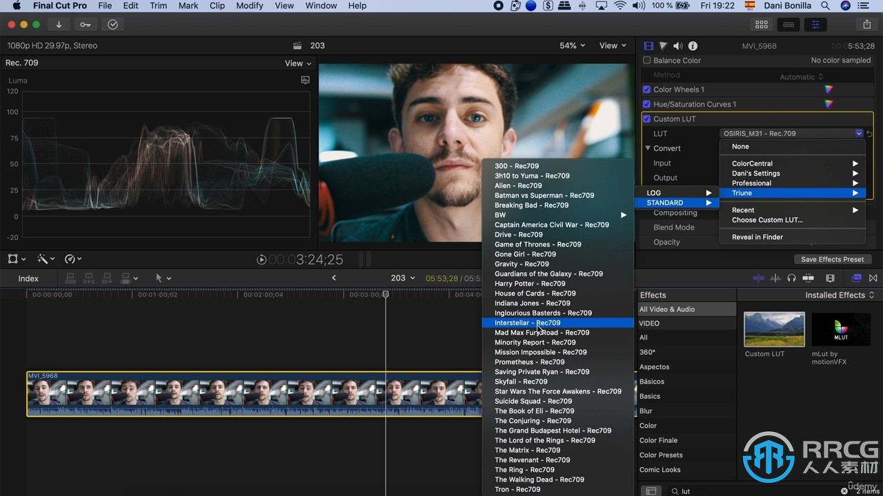 Final Cut Pro X视频编辑高效技巧视频教程