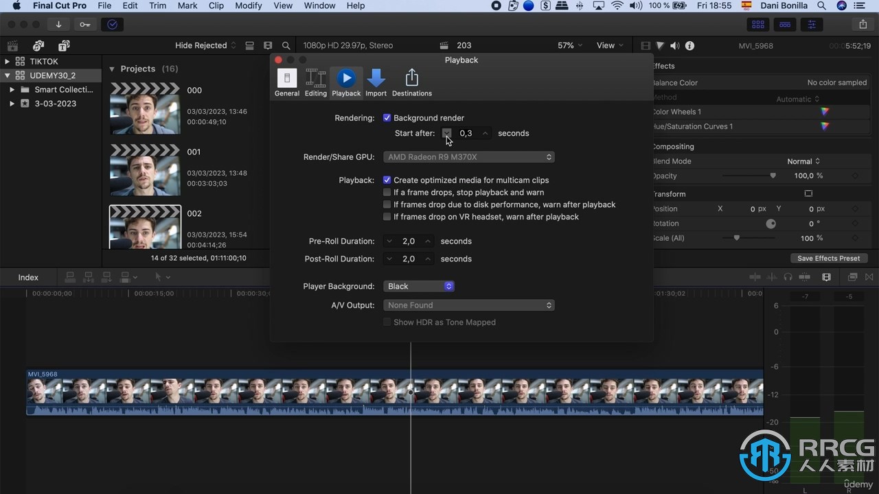 Final Cut Pro X视频编辑高效技巧视频教程