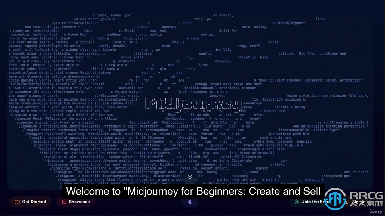 Midjourney AI初学者创作完全训练指南视频教程