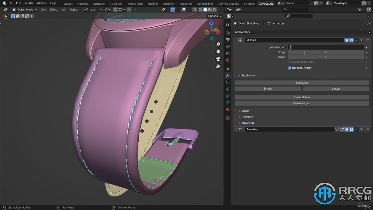 Blender手表产品级广告完整实例制作视频教程