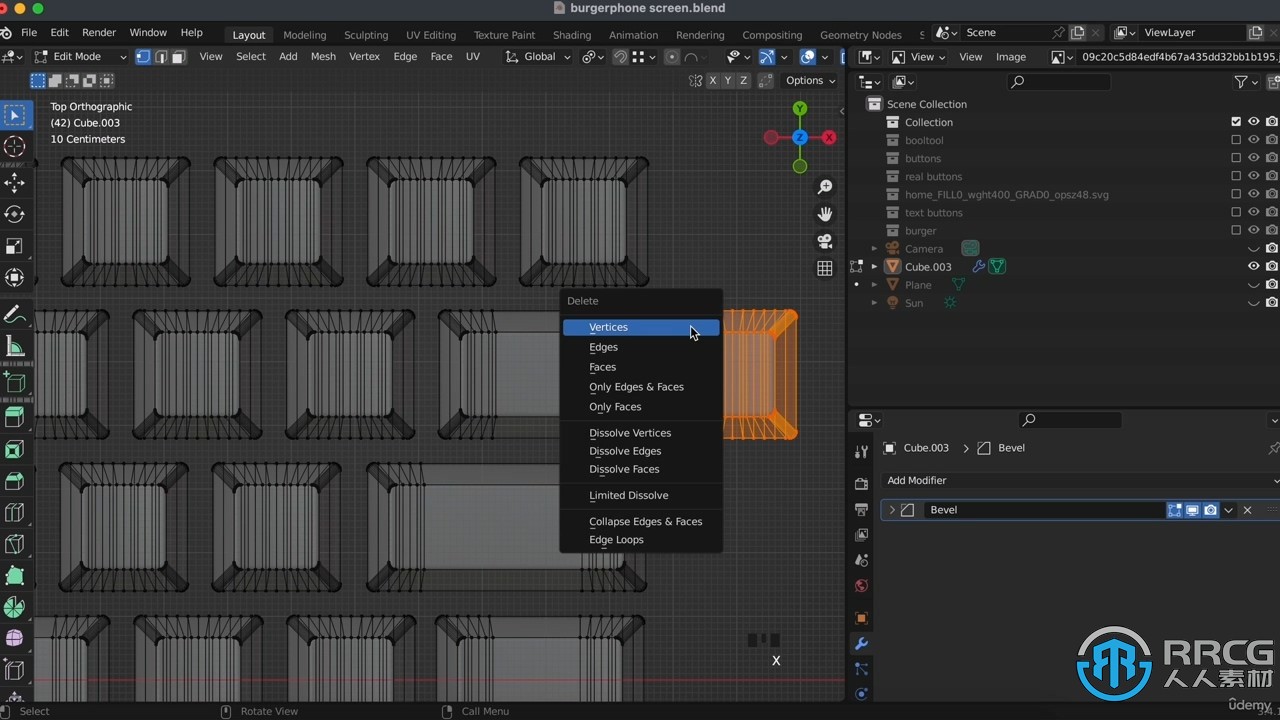 Blender电子产品3D硬表面建模训练视频教程