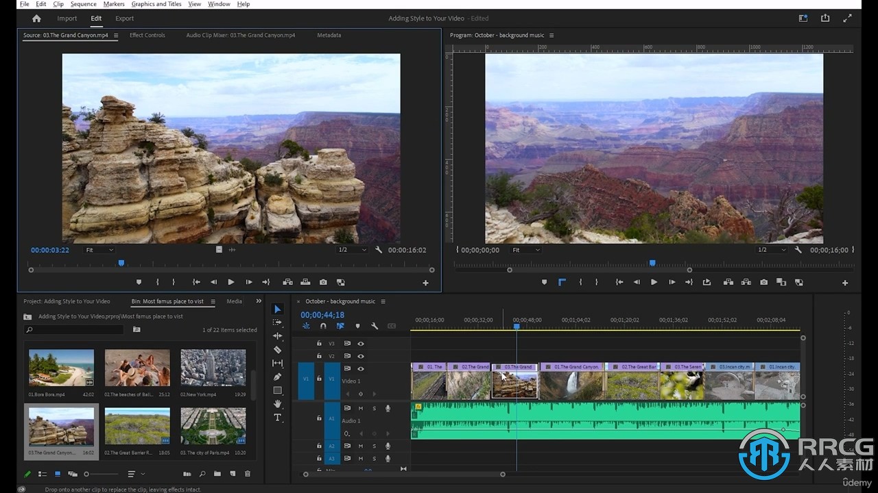 Adobe Premiere Pro CC视频编辑大师班视频教程