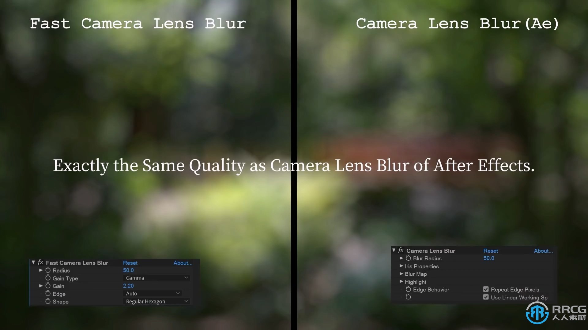 Fast Camera Lens Blur光晕模糊镜头AE插件V5.2.1版