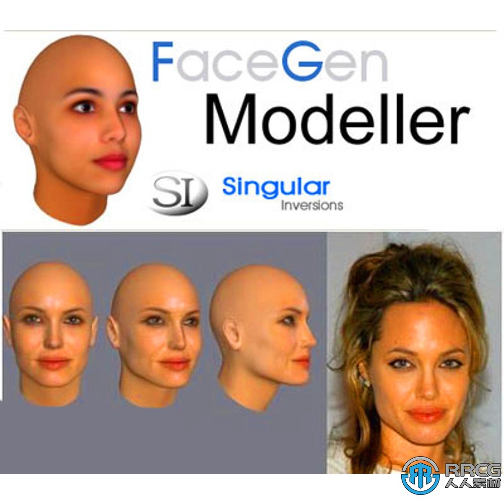 FaceGen Artist Pro脸部照片转换模型制作软件V3.12版