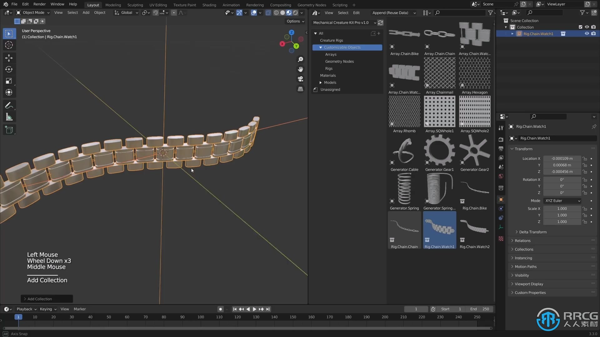 Mechanical Creature Kit精致机械生物模型与动画套件Blender模型