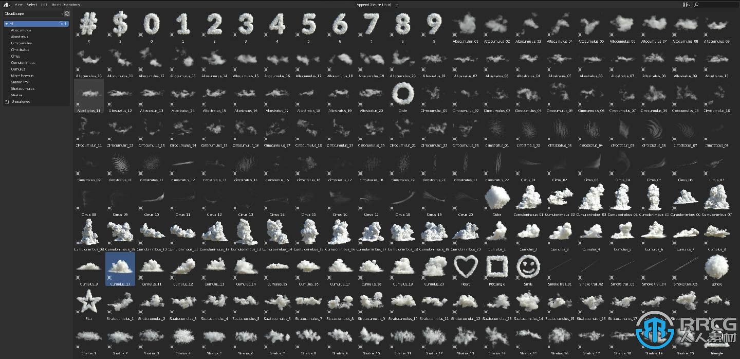 Cloudscapes超真实VDB云彩库系列Blender模型V2版