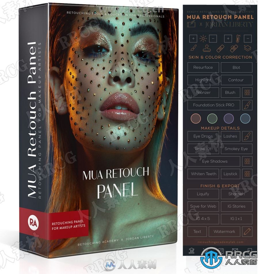 MUA Retouch Panel肖像皮肤美妆修饰PS插件V1.0.1版