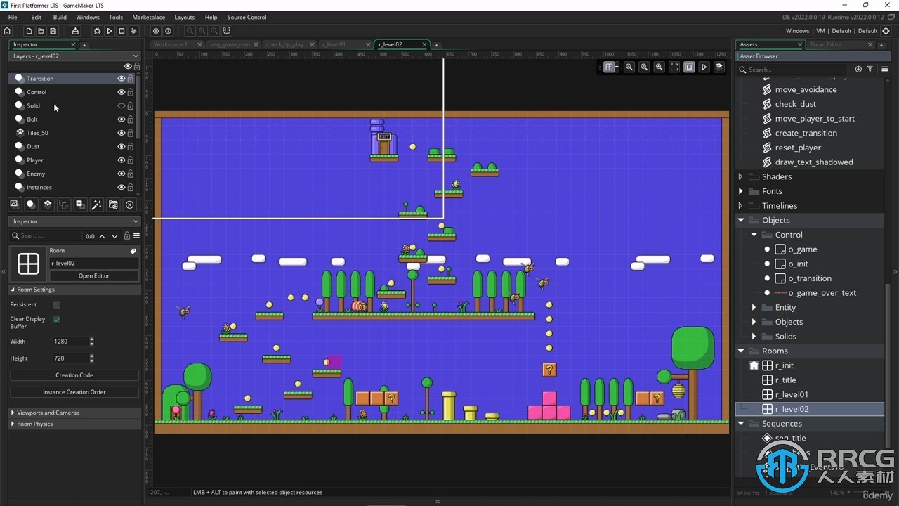 Gamemaker马里奥类型游戏制作训练视频教程