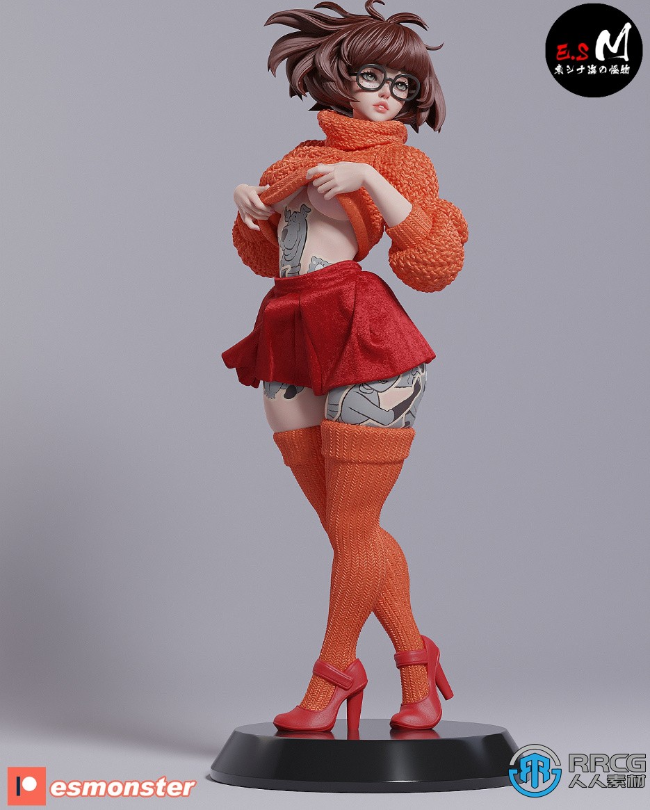 Velma《史酷比维尔玛的大冒险》动画角色雕塑3D打印模型