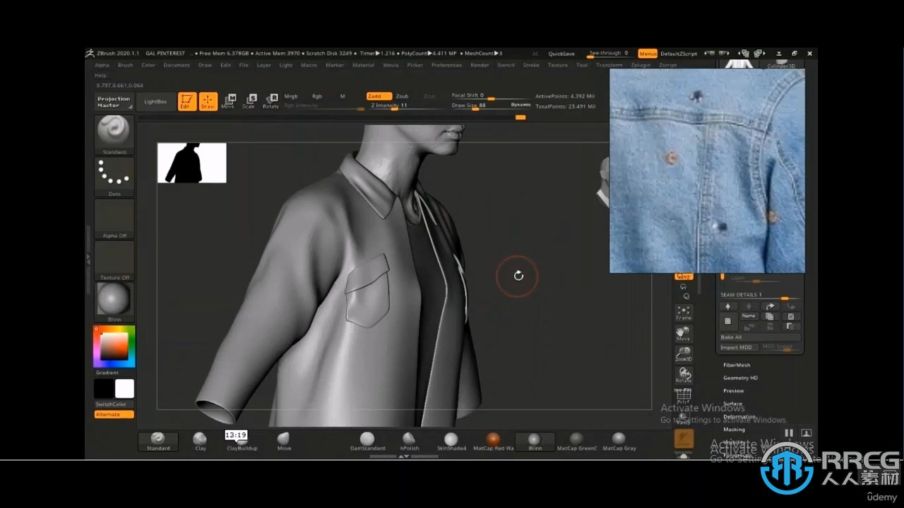 ZBrush逼真3D女性面孔雕刻建模渲染制作视频教程