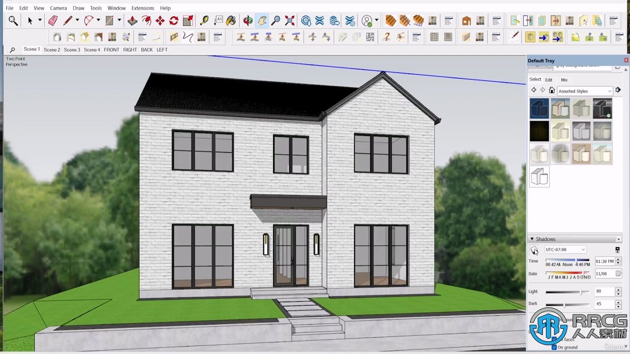 SketchUp房屋建造建筑师基础技能训练视频教程