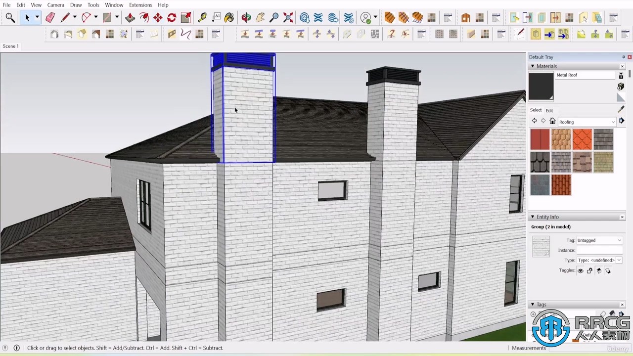 SketchUp房屋建造建筑师基础技能训练视频教程