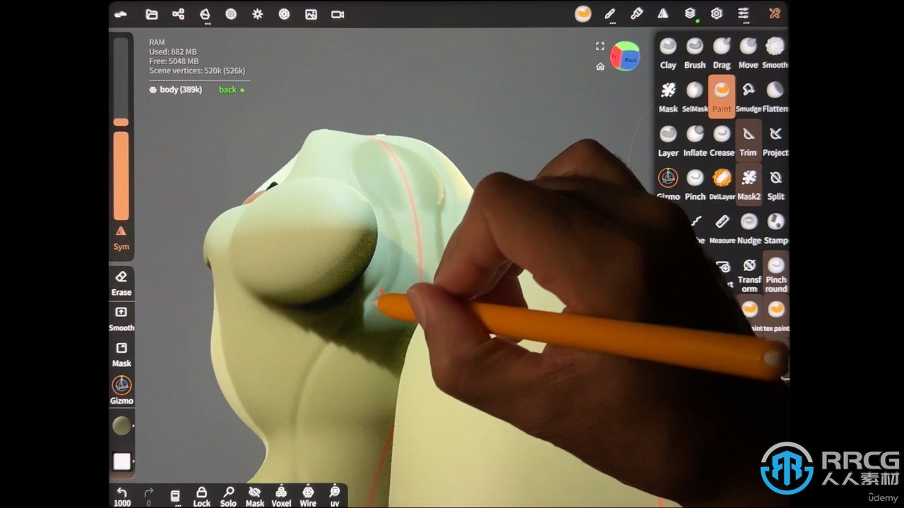 Nomad Sculpt从2D草图到3D模型角色制作视频教程