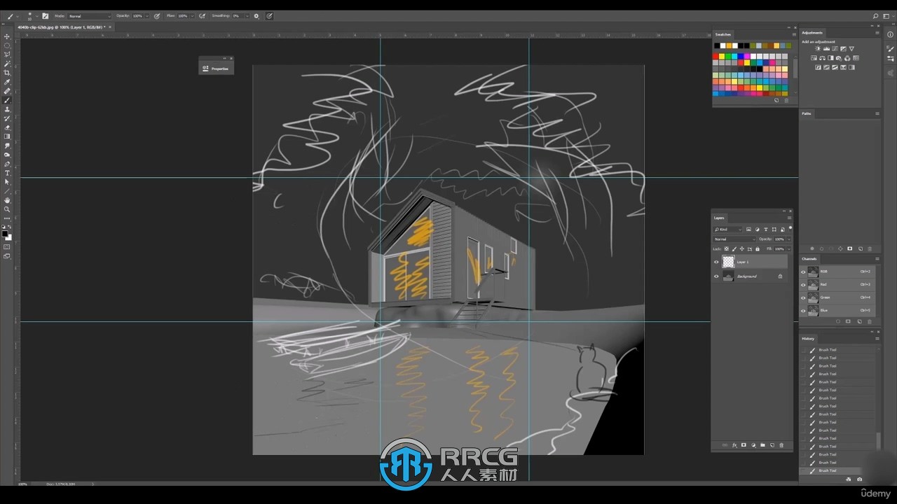 3dsmax与Corona逼真小木屋渲染图制作视频教程