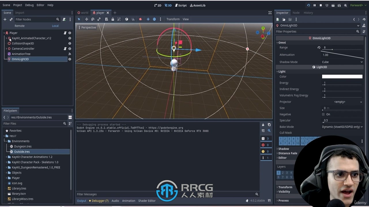 Godot 4.0 RPG动作游戏开发制作视频教程