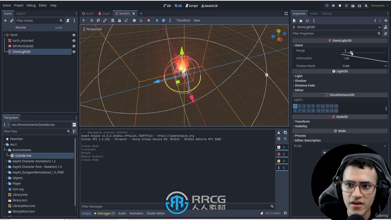 Godot 4.0 RPG动作游戏开发制作视频教程