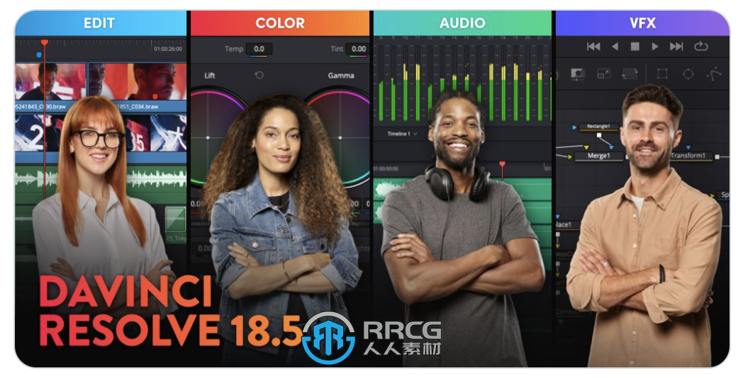 Blackmagic Design发布了DaVinci Resolve 18.5版 新增基于USD工作流程支持