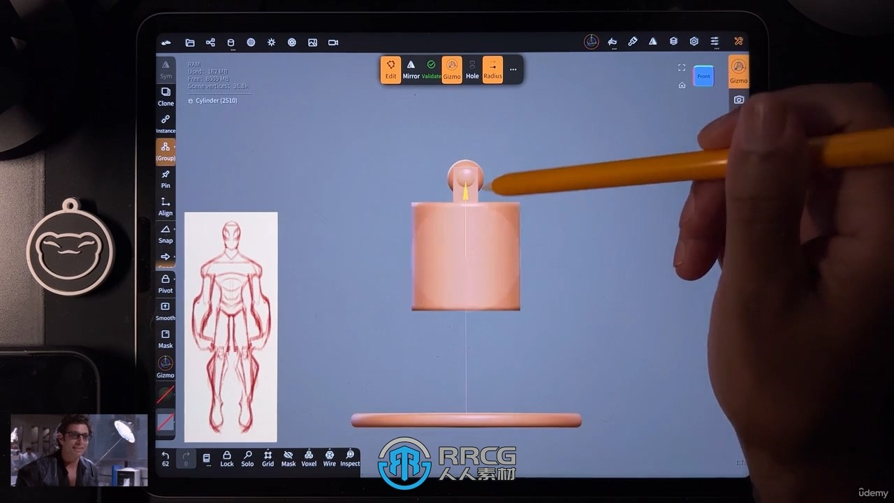 Nomad Sculpt蜘蛛侠角色完整3D建模设计视频教程