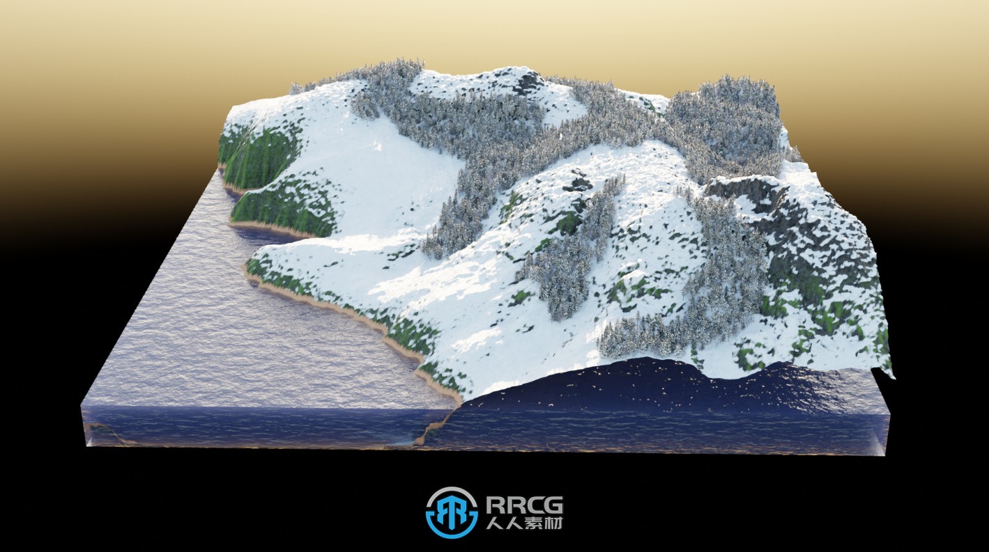 Terrain Creator地形地貌制作Blender插件V1.2版