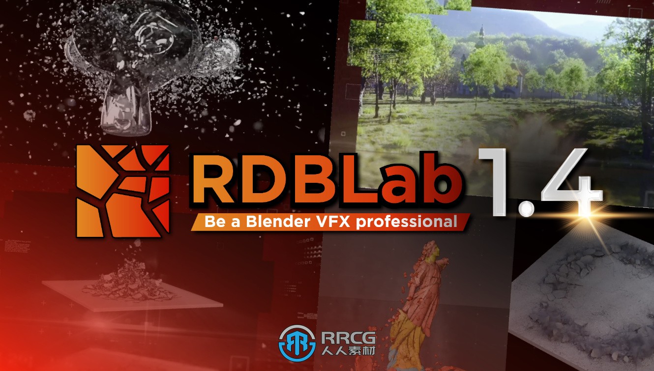 RBDLab断裂破碎Blender插件V1.4版