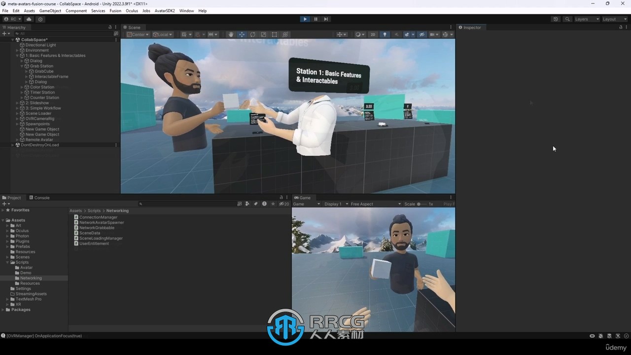 Unity VR虚拟现实Oculus Meta等多人游戏开发视频教程