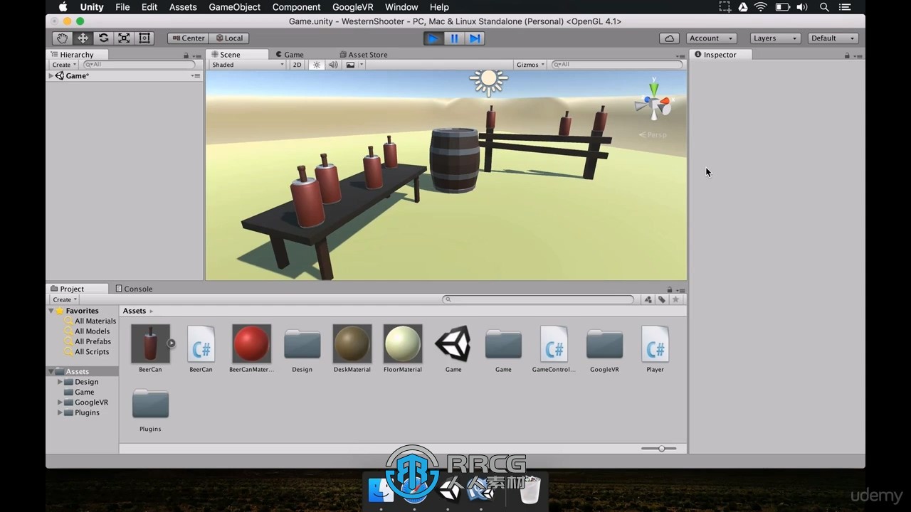 Unity VR虚拟现实迷你游戏制作视频教程