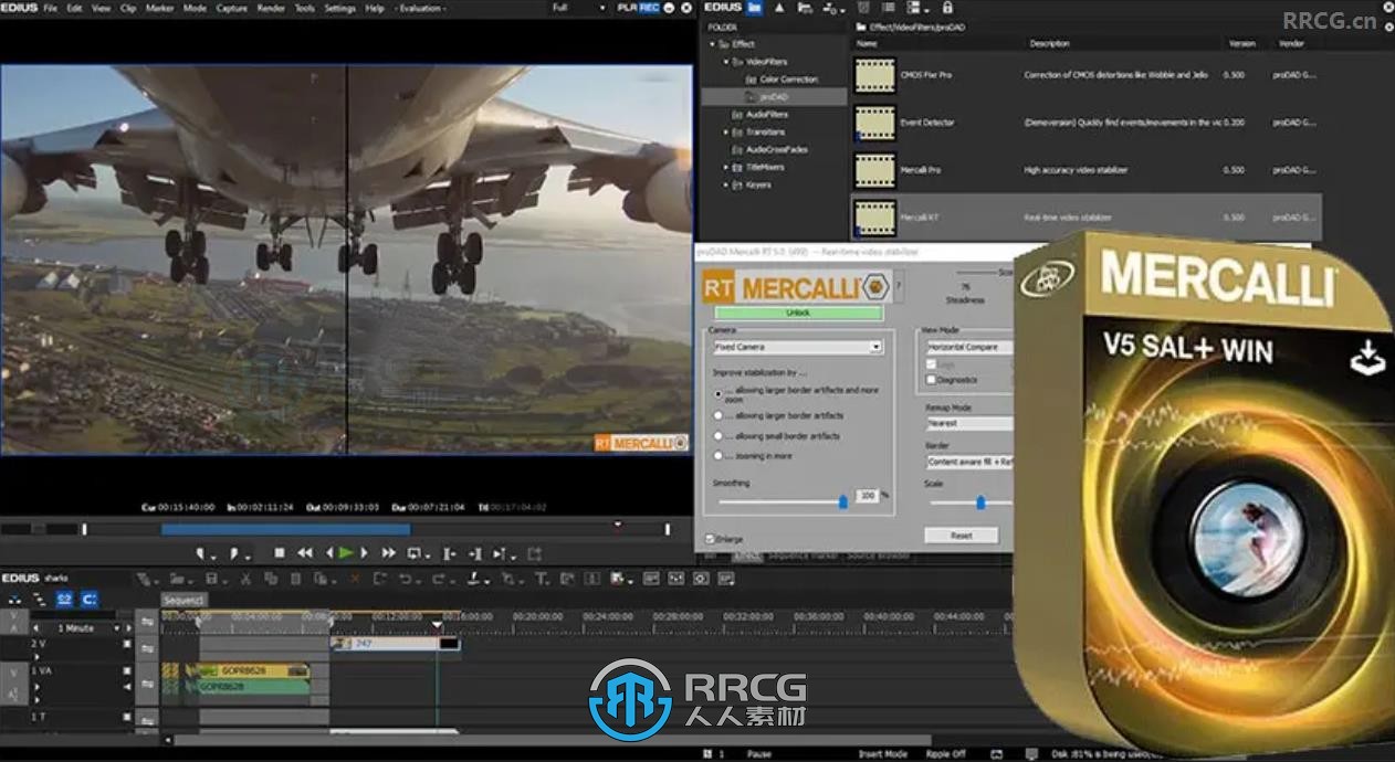 ProDAD Mercalli画面镜头稳定防抖插件V6.0.629.1版