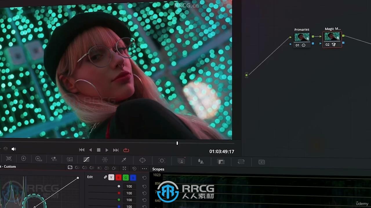 DaVinci Resolve 18.6影视色彩校正调色技术视频教程