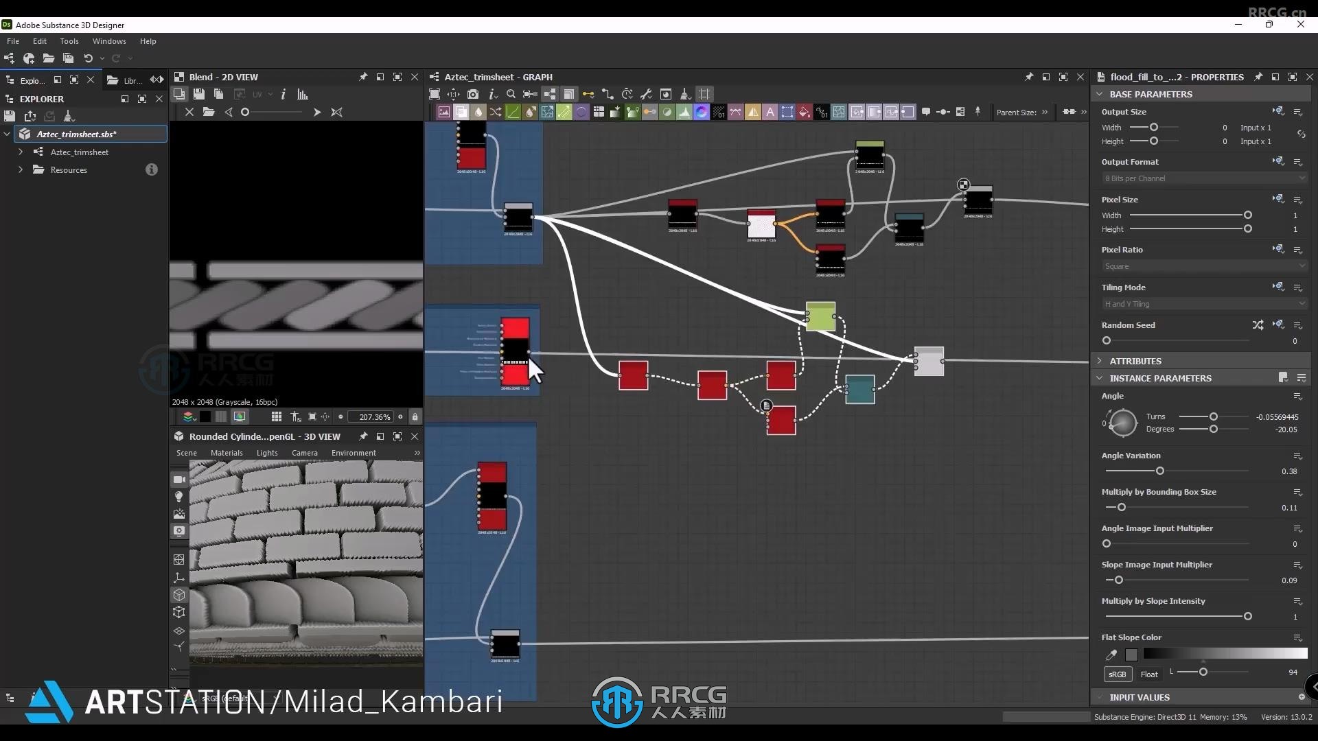 Substance Designer石头材质表面装饰制作视频教程