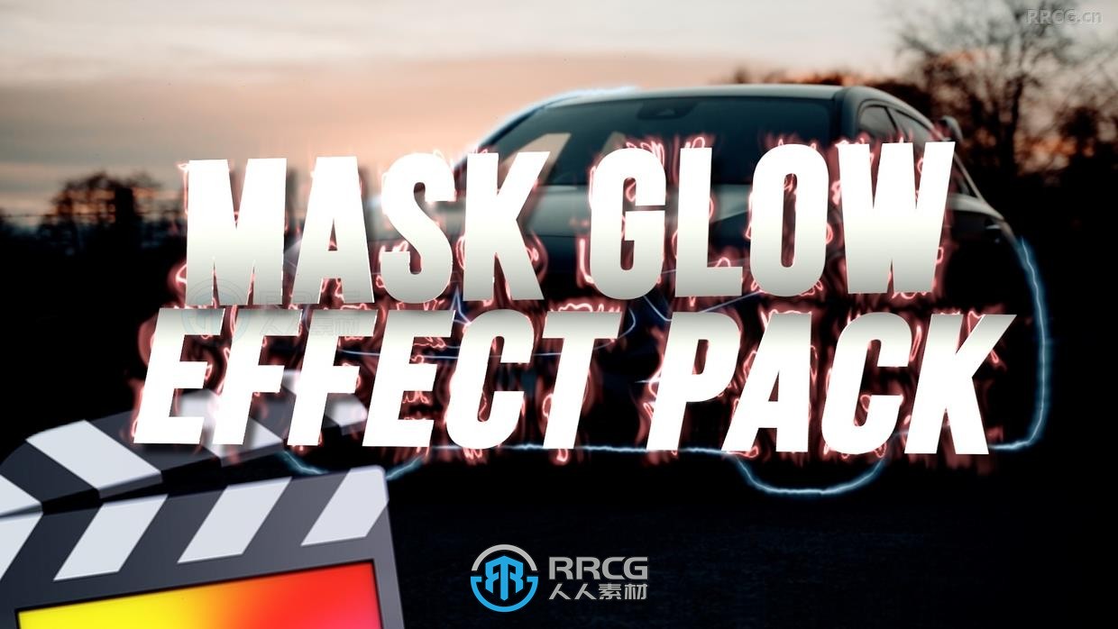 Mask Glow Effect路径轮廓边缘光效FCPX插件