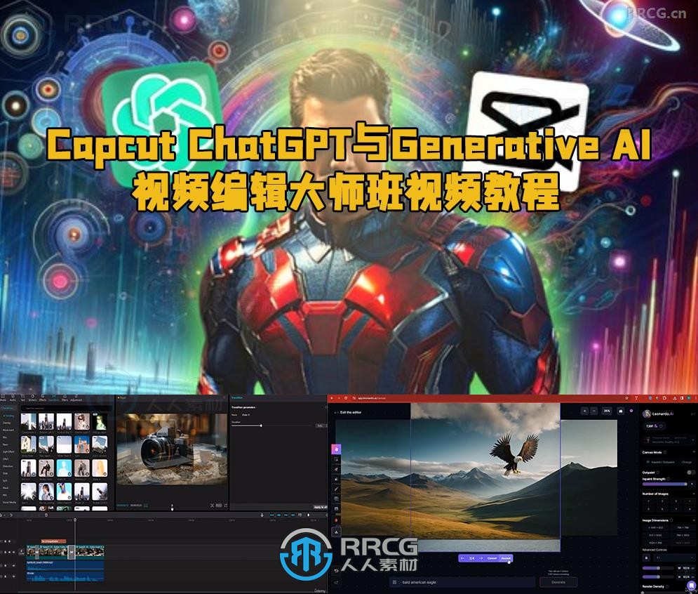 Capcut ChatGPT与Generative AI 视频编辑大师班视频教程