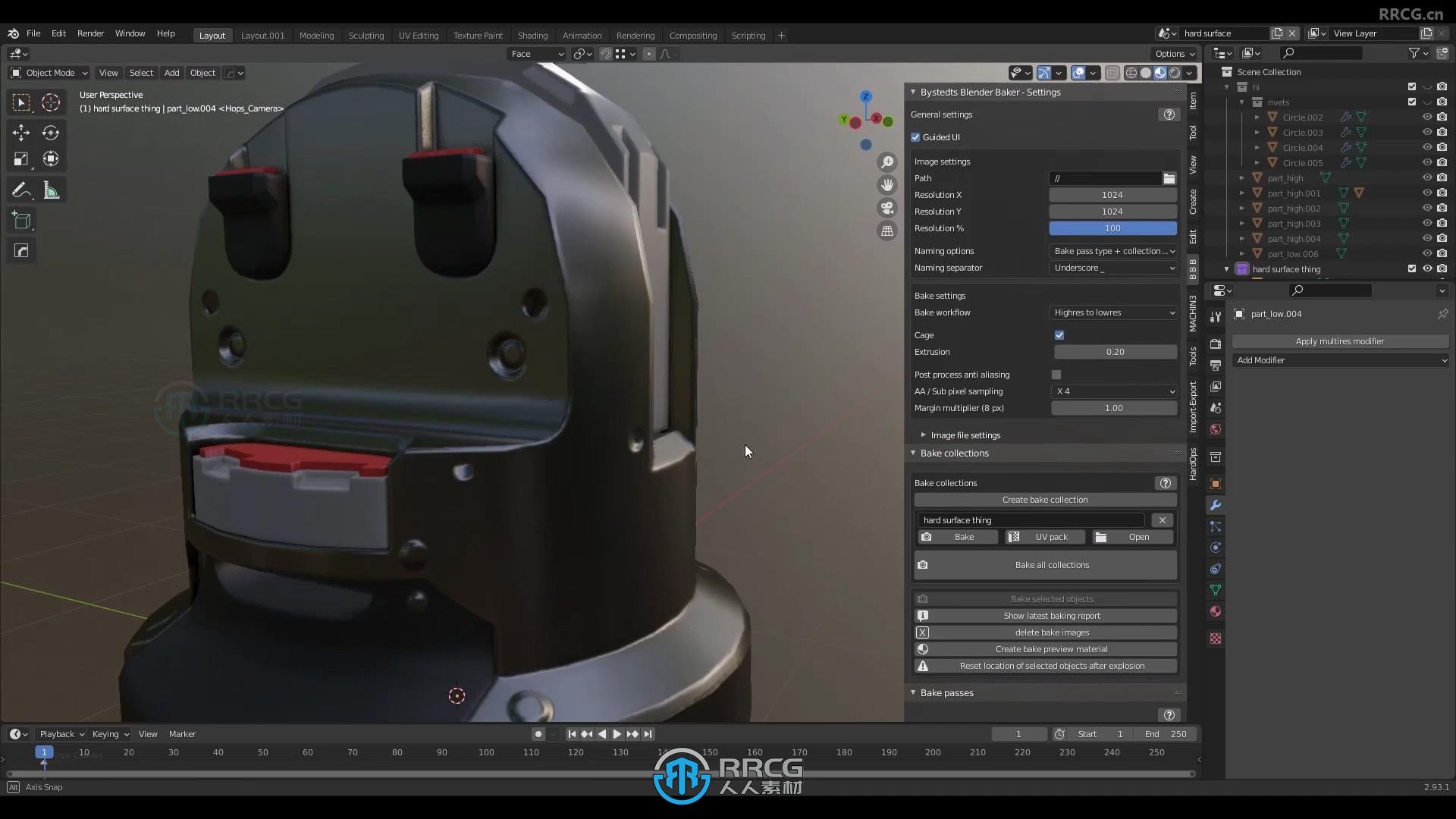 Bystedts Blender Baker模型烘焙Blender插件V1.25版