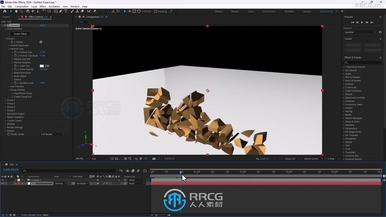 Element 3D插件全面核心技术训练视频教程