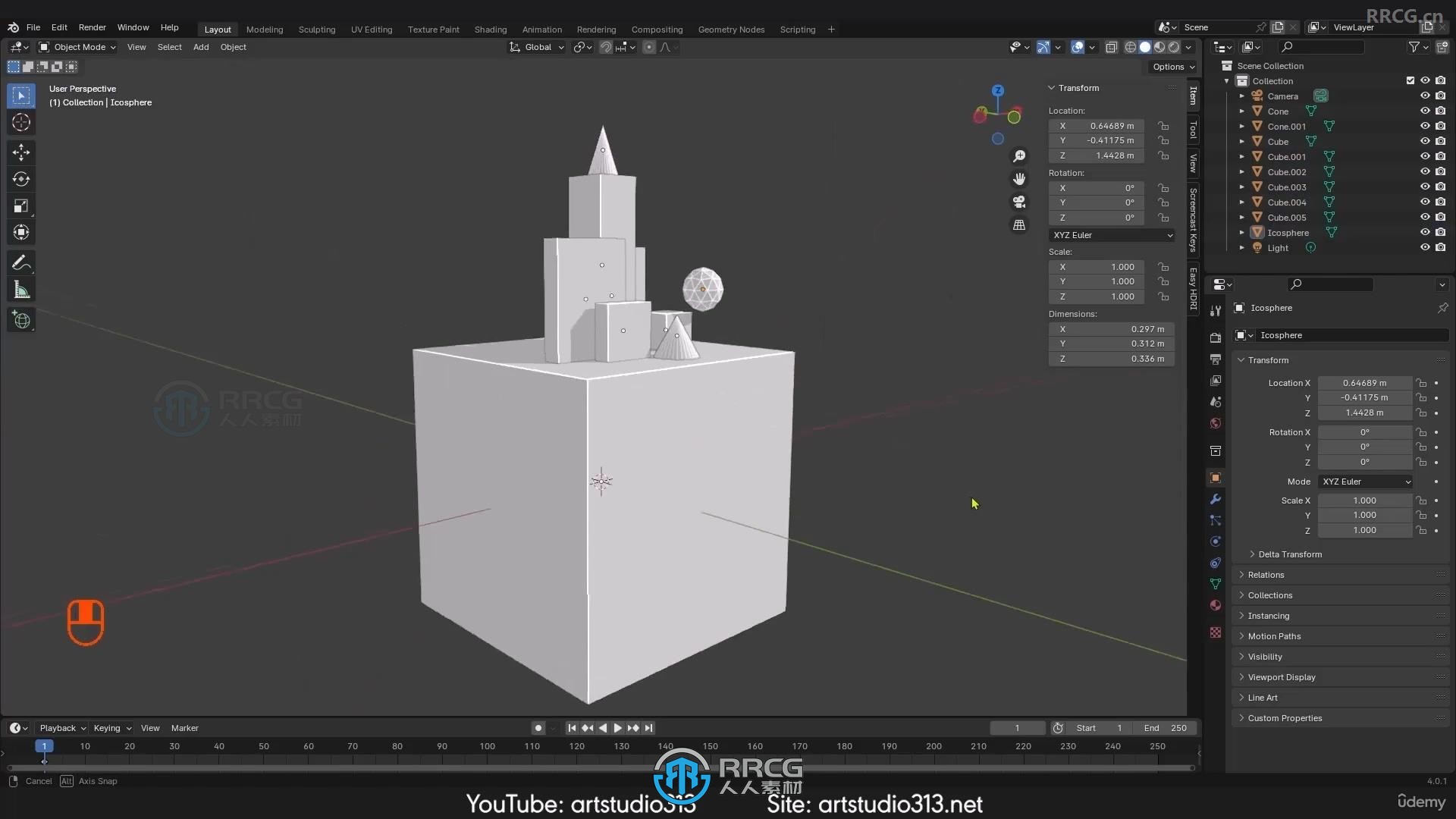 Blender 3D从建模到贴图完全指南视频教程