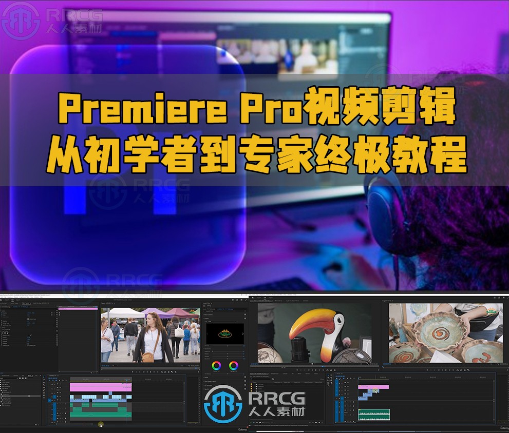 Premiere Pro视频剪辑从初学者到专家终极教程