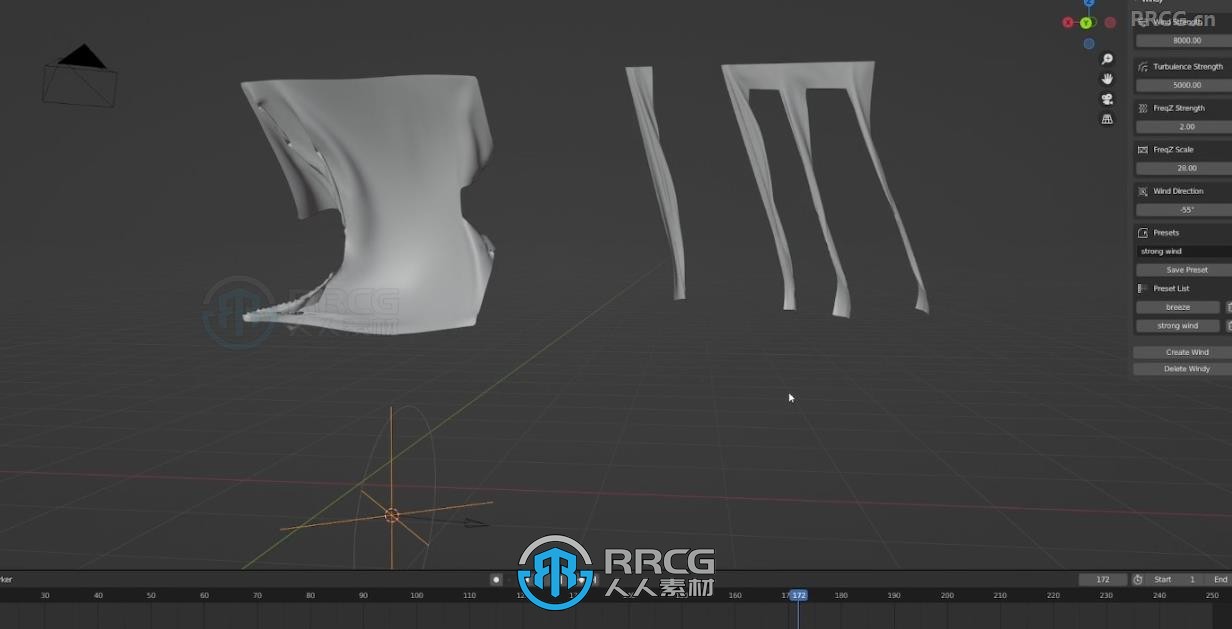 Windy逼真刮风效果风效Blender插件V1版