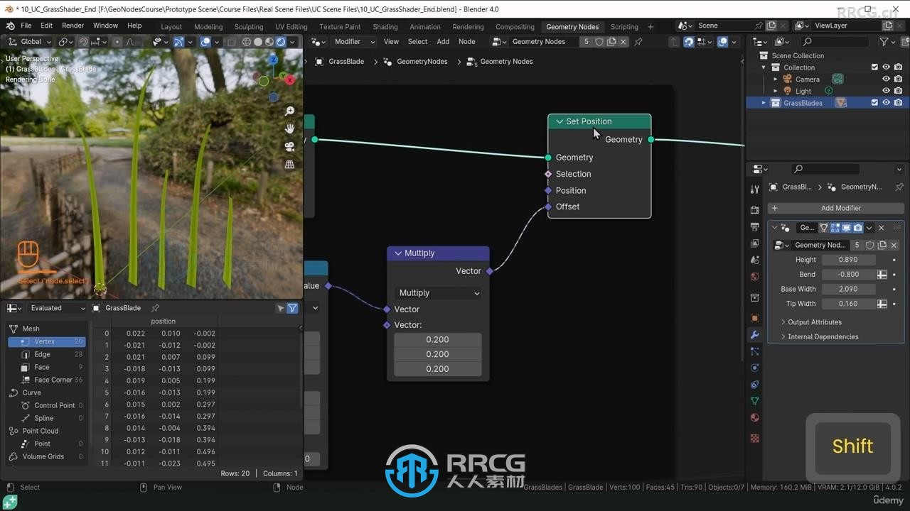 Blender 4几何节点程序化复杂建模技术训练视频教程