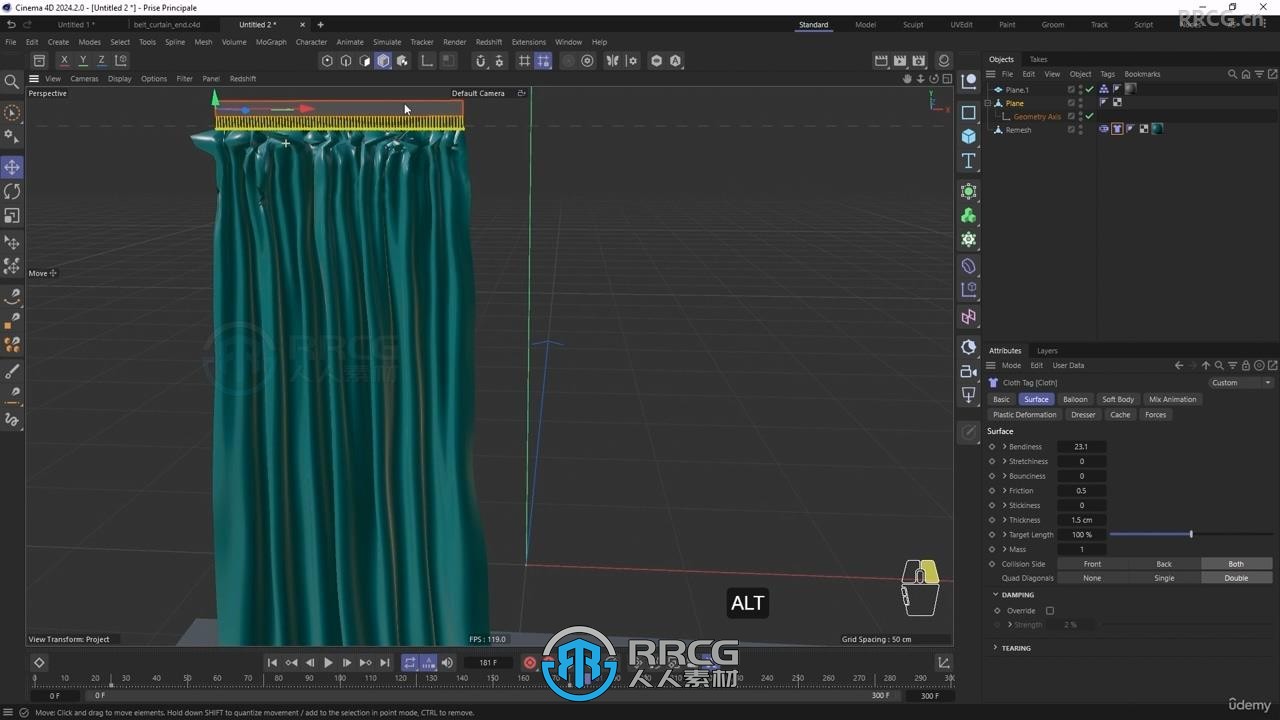 C4D逼真物理仿真模拟动画实例制作训练视频教程