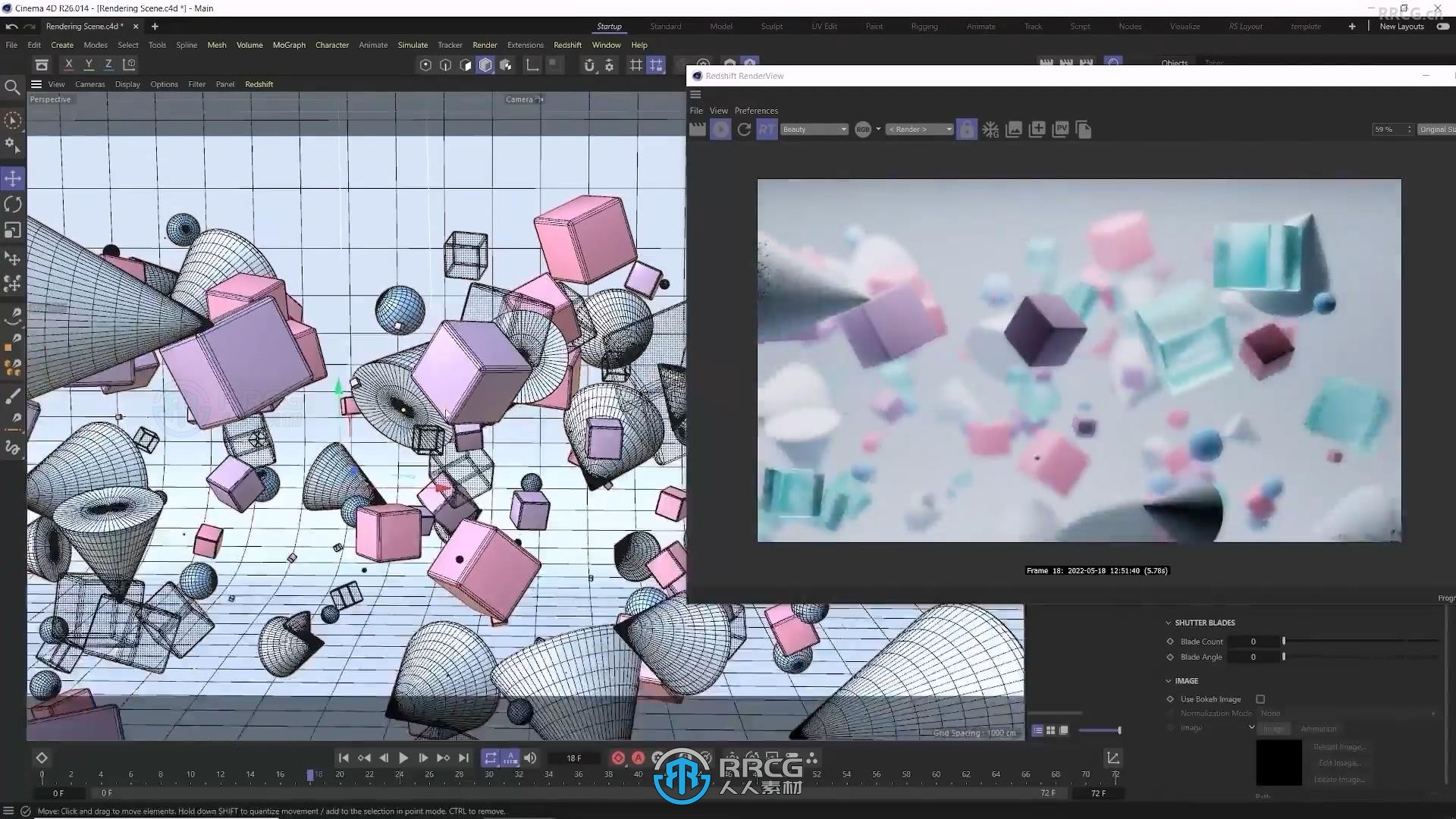 C4D与Redshift灯光渲染核心技术大师级视频教程