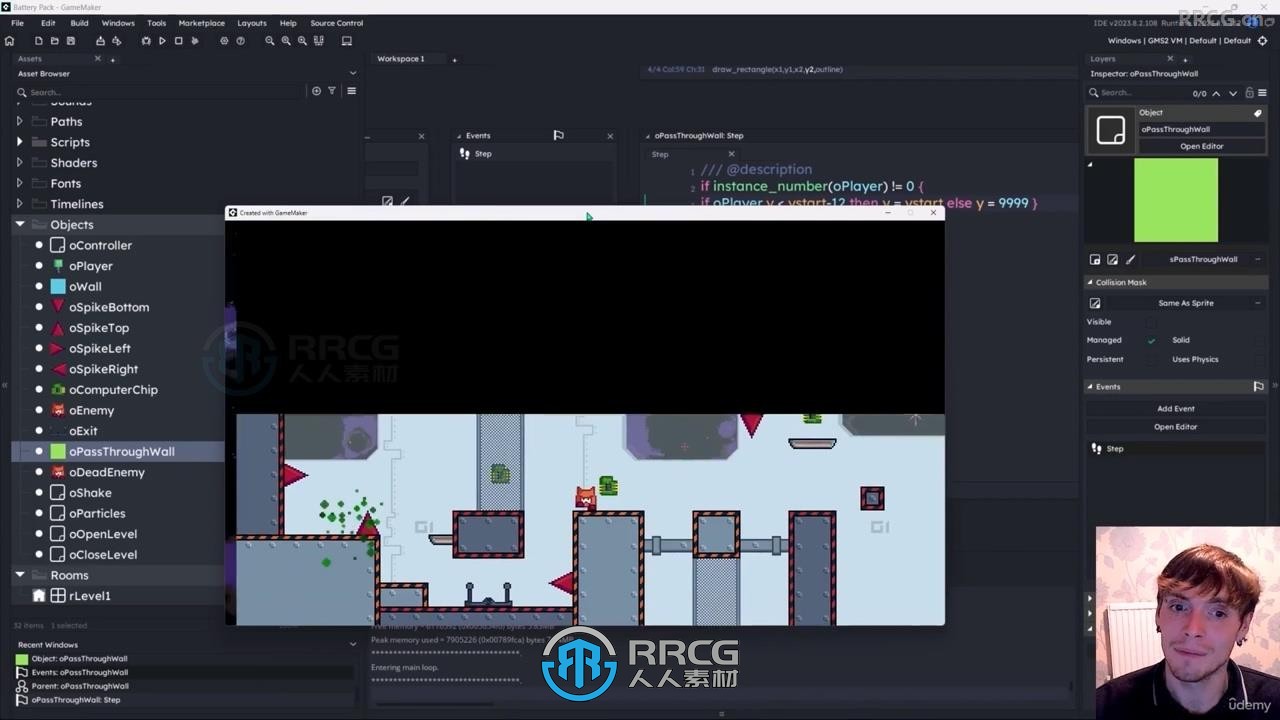 GameMaker 2D平台游戏制作核心技术视频教程