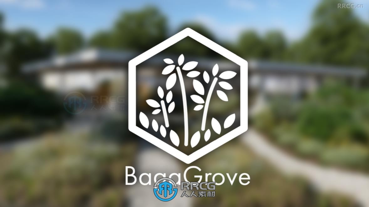 神奇Blender插件Baga Grove！可以在场景中绘制添加植物