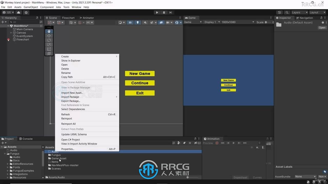 Unity解密冒险类2D游戏开发制作视频教程