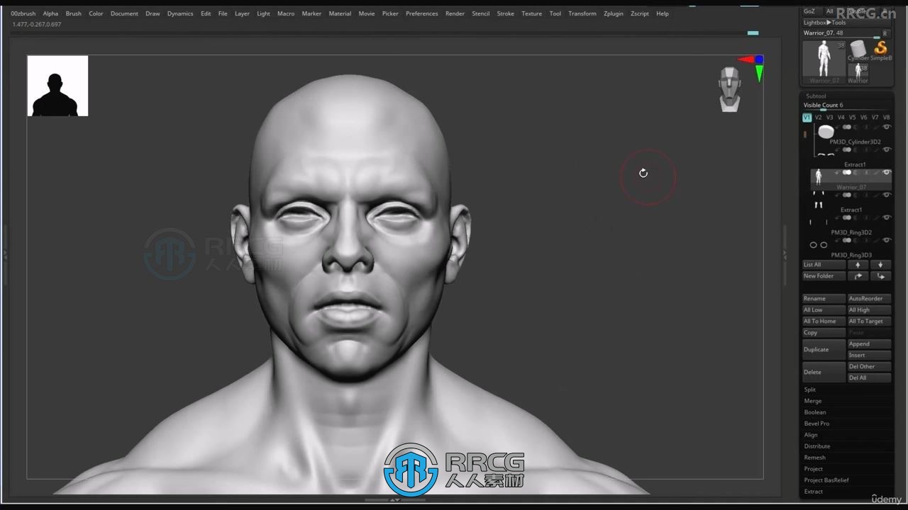 ZBrush游戏角色高精度数字雕刻核心技术视频教程