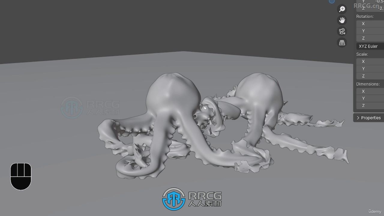 Blender乌鱼3D生物动画实例制作视频教程