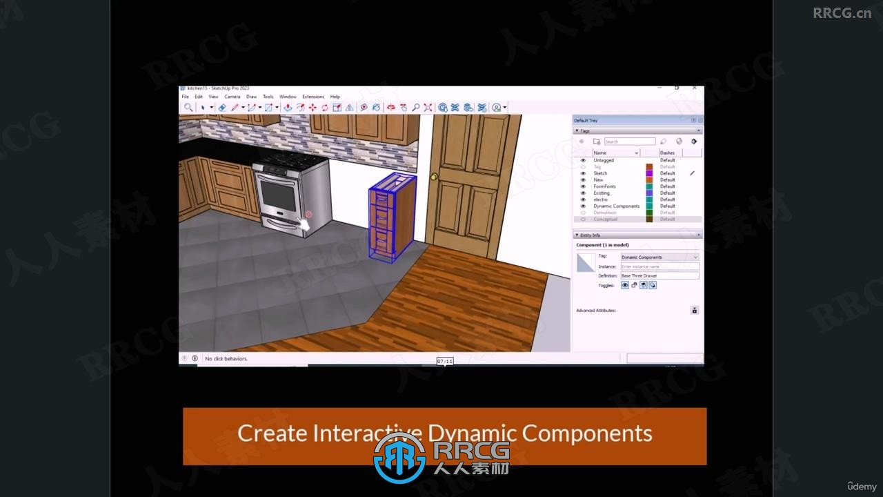 SketchUp Pro厨房设计技能训练视频教程